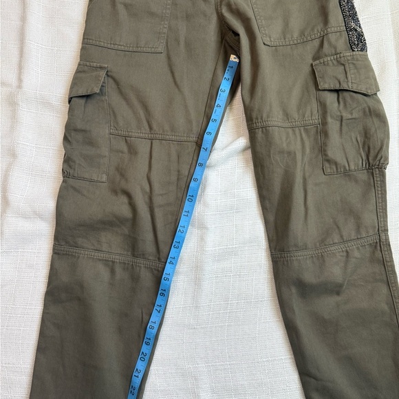 Joie Khaki Cargo Pants with Side Detail - Picture 2 of 5